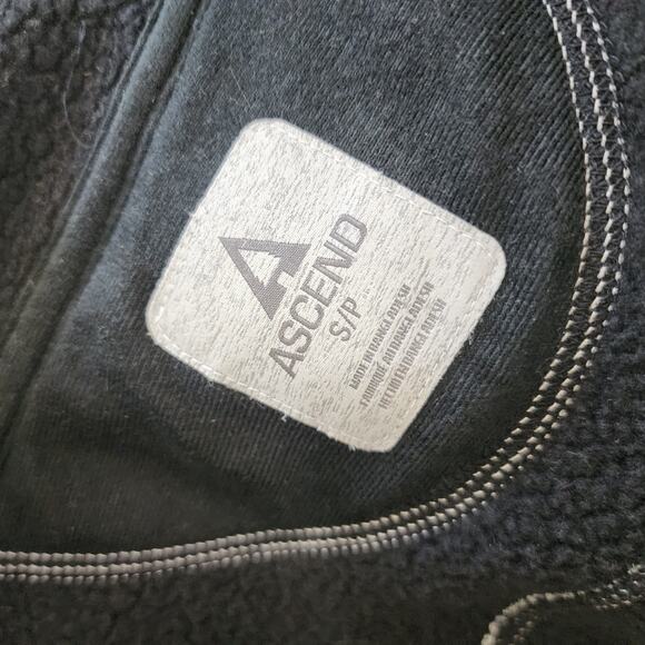 Ascend Exploration Performance Full Zip Fleece Sweater Jacket Size Small Gray - Picture 4 of 6